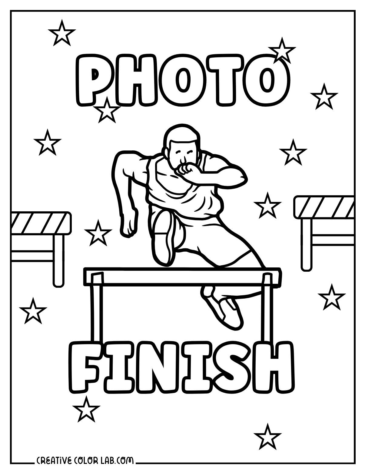 printable olympic coloring sheets